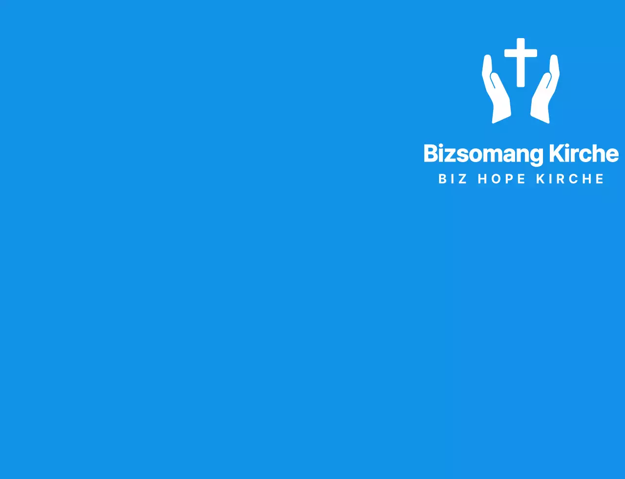 Einfache, saubere Symbol Logo Stil Kirche Winter Retreat Team T-Shirt in blau und weiß