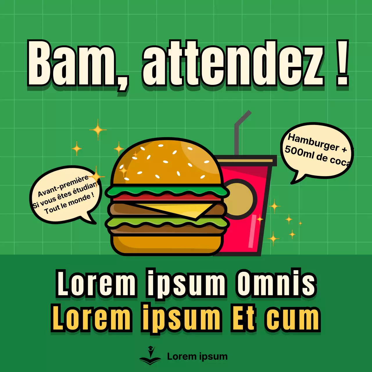 Un joli goûter vert et jaune organisé par l'association des étudiants