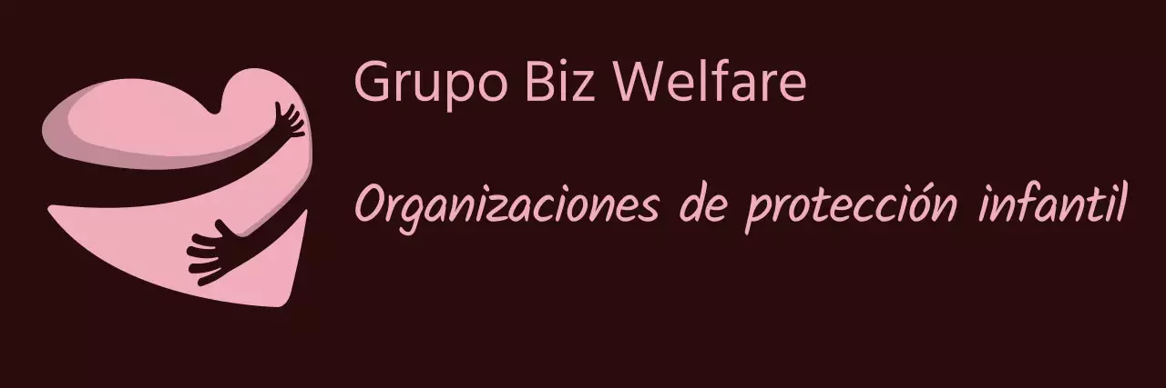 Logotipo con un sencillo símbolo de corazón en rosa y blanco para el personal de una organización benéfica