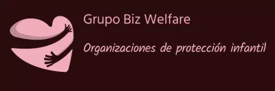 Logotipo con un sencillo símbolo de corazón en rosa y blanco para el personal de una organización benéfica