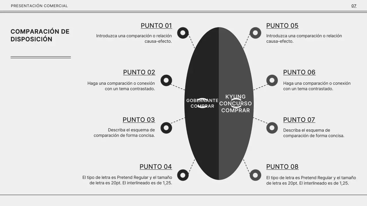Gris y negro monótono para una presentación empresarial sencilla