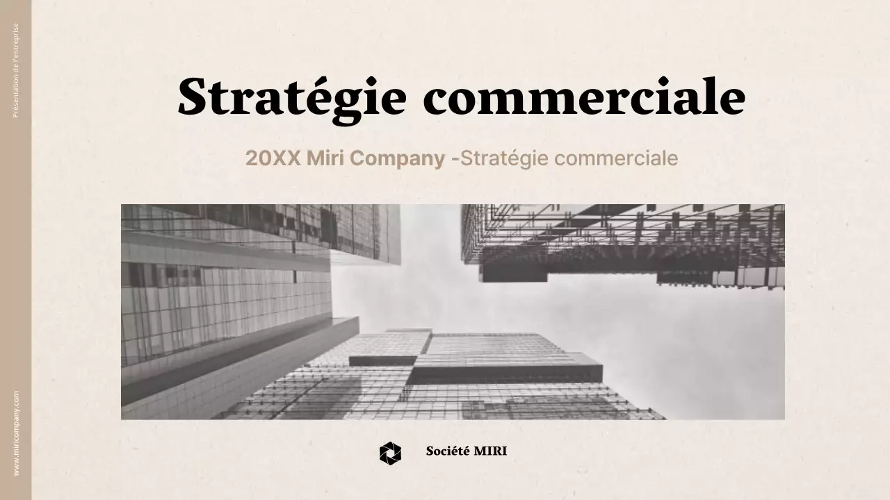 Rapport de stratégie d'entreprise avec une texture de papier beige