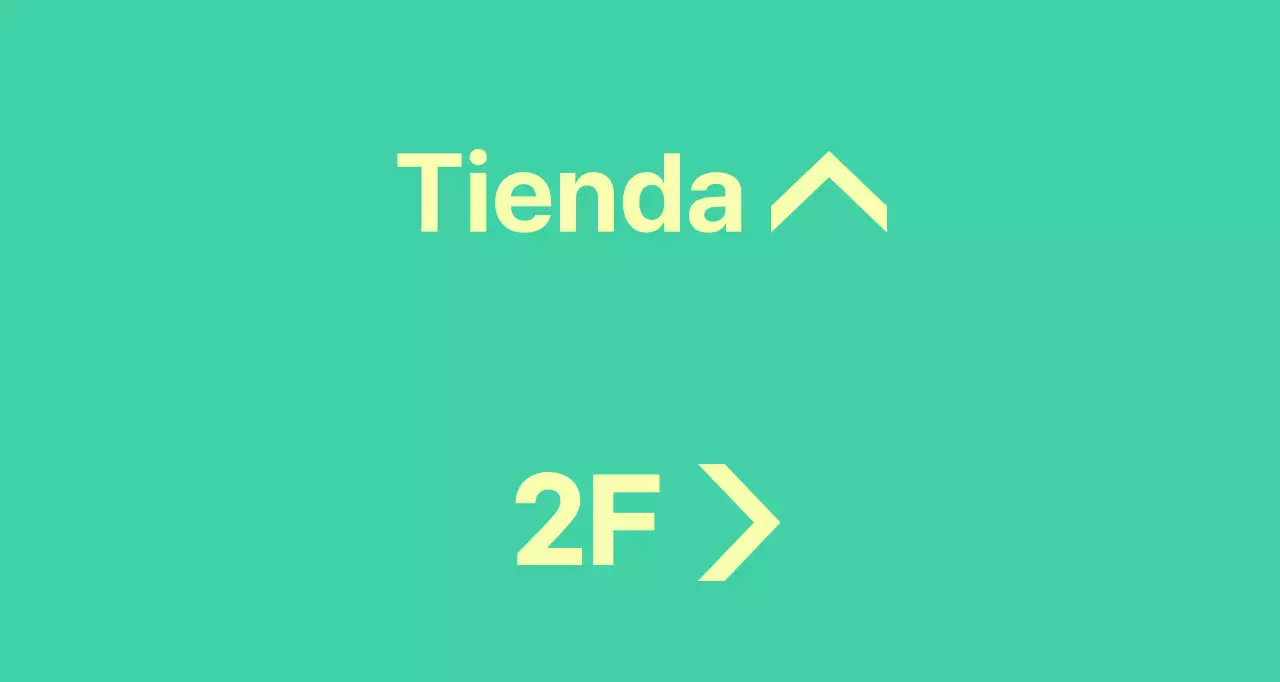 Balsa menta y amarilla con instrucciones de ubicación