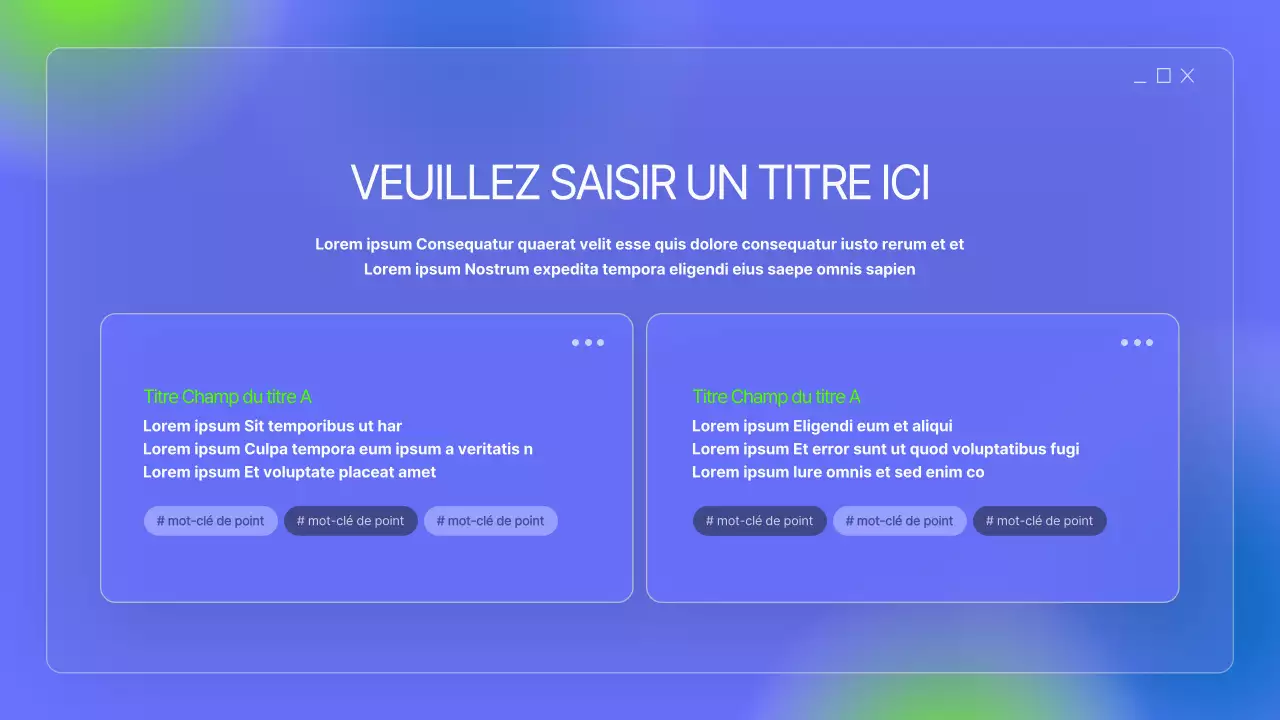 Chemises simples en bleu et en couleurs fluorescentes