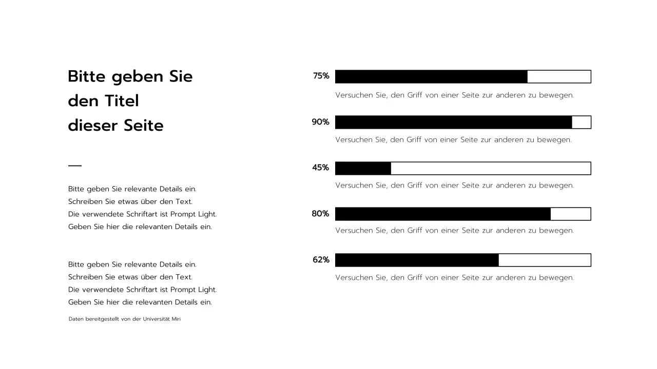 Schwarz-Weiß-Präsentationen