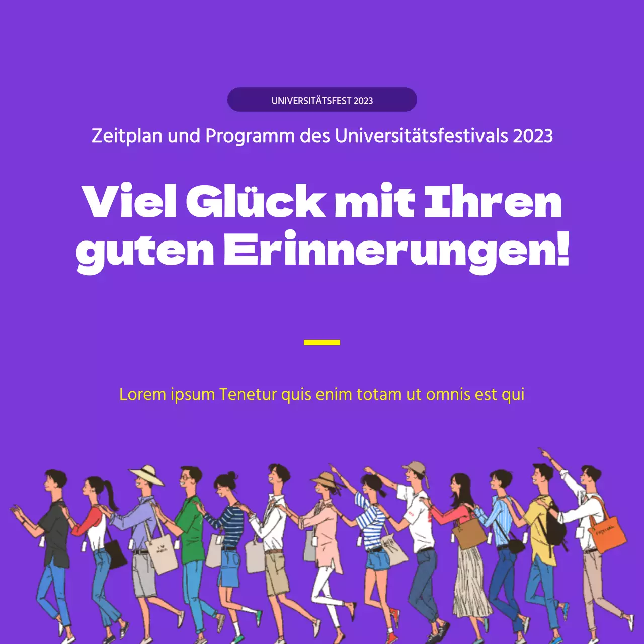 Festkalender der Universität