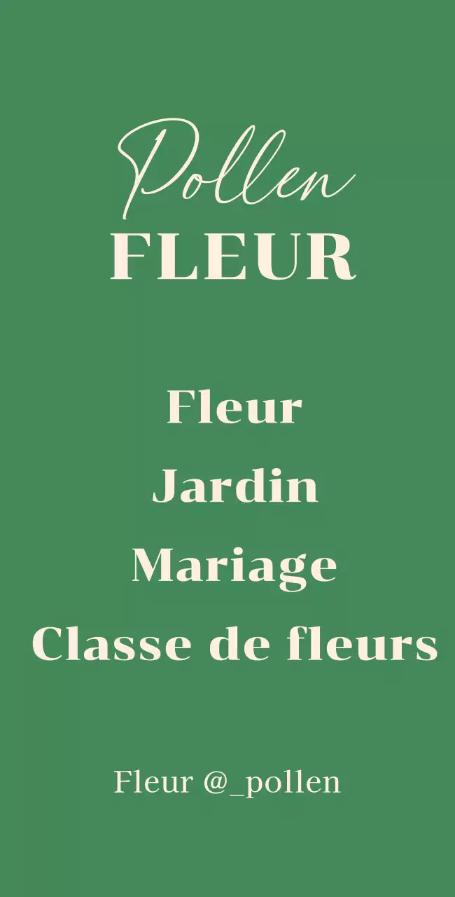 Enseigne de magasin de fleurs avec illustrations botaniques sur fond vert