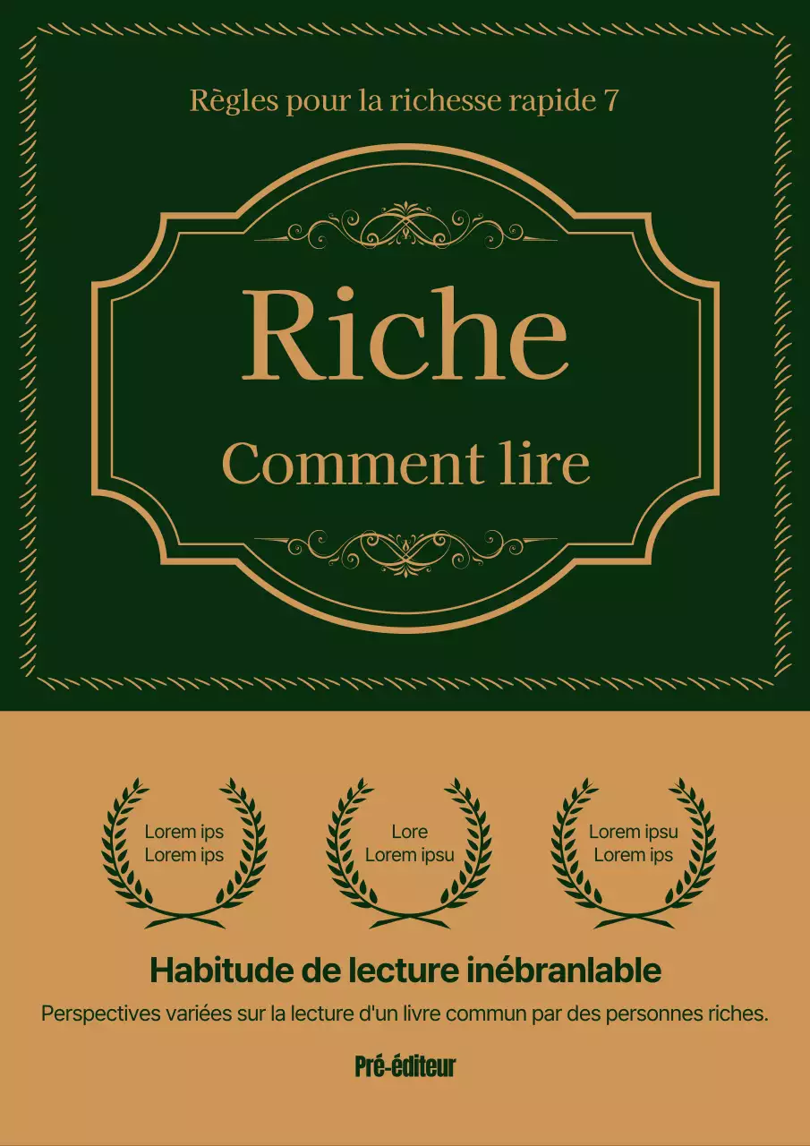 Des livres dans un concept de cadre à points d'or