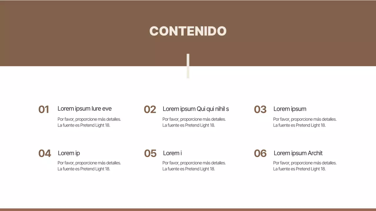 Marrón y sencillo para presentar casos prácticos