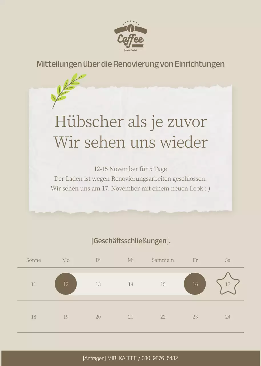 Filialschließungen in Braun