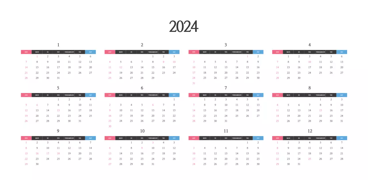 Kalender met opbeurende kerkafbeeldingen