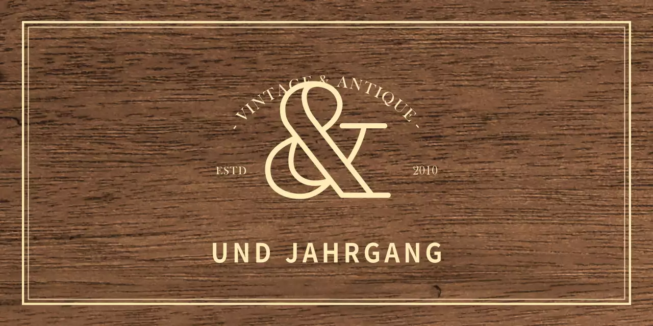 Antikes Ladenschild mit elfenbeinfarbenem Text für einen klassischen Look