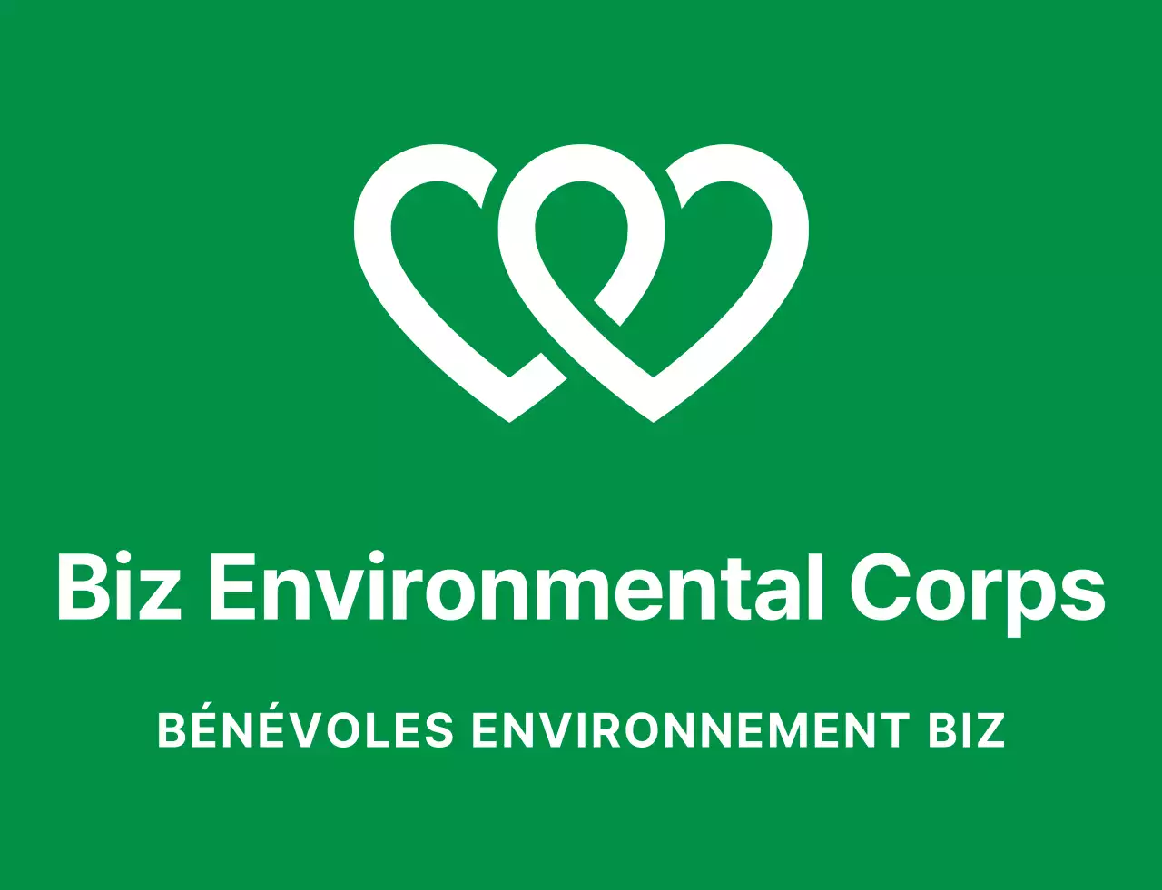 Logo du symbole du bénévole propre en vert clair et bleu marine pour les organisations mondiales de défense de l'environnement.