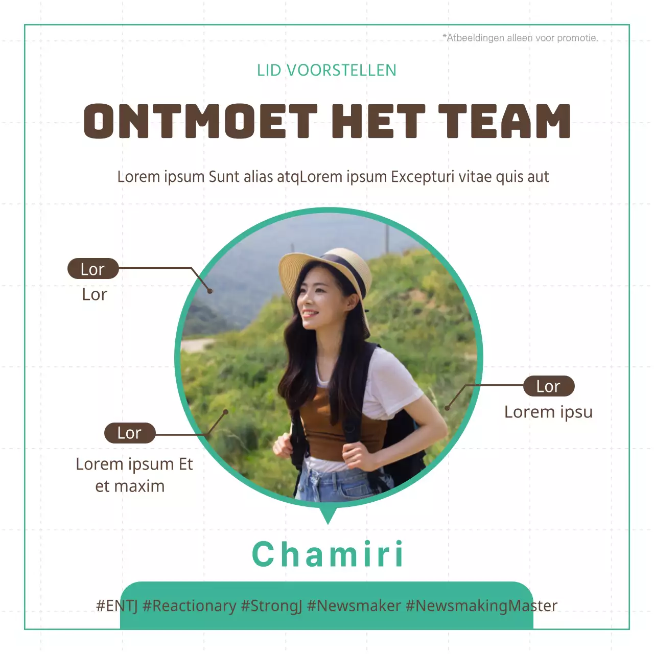 Een minimalistische reisgids in oranje en blauw