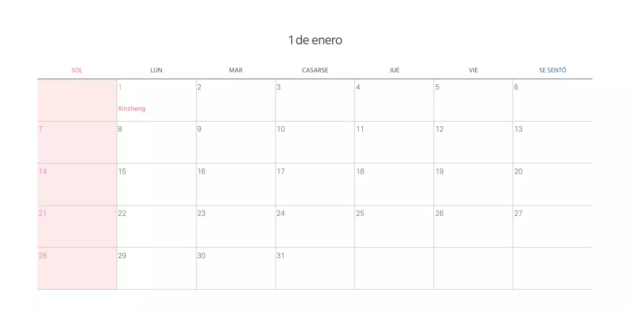 Calendario eclesiástico con cálidas ilustraciones