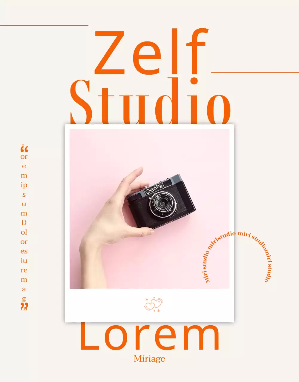Een gids voor een schone, beige en oranje selfiestudio
