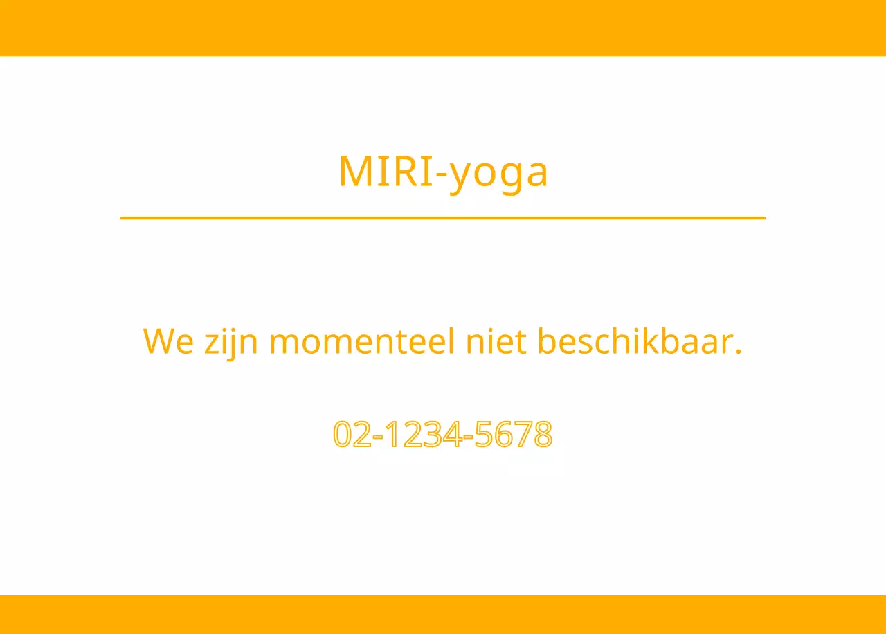 Oranje kalenders om weg te geven als je je yogastudio promoot