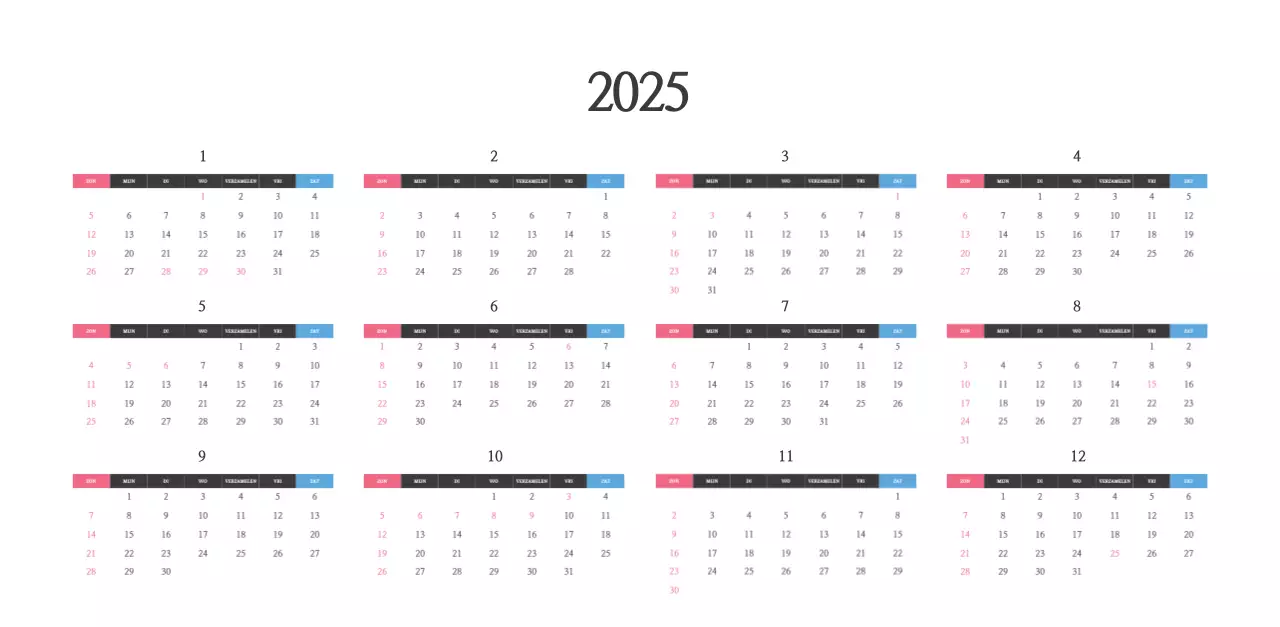 Kalender met opbeurende kerkafbeeldingen