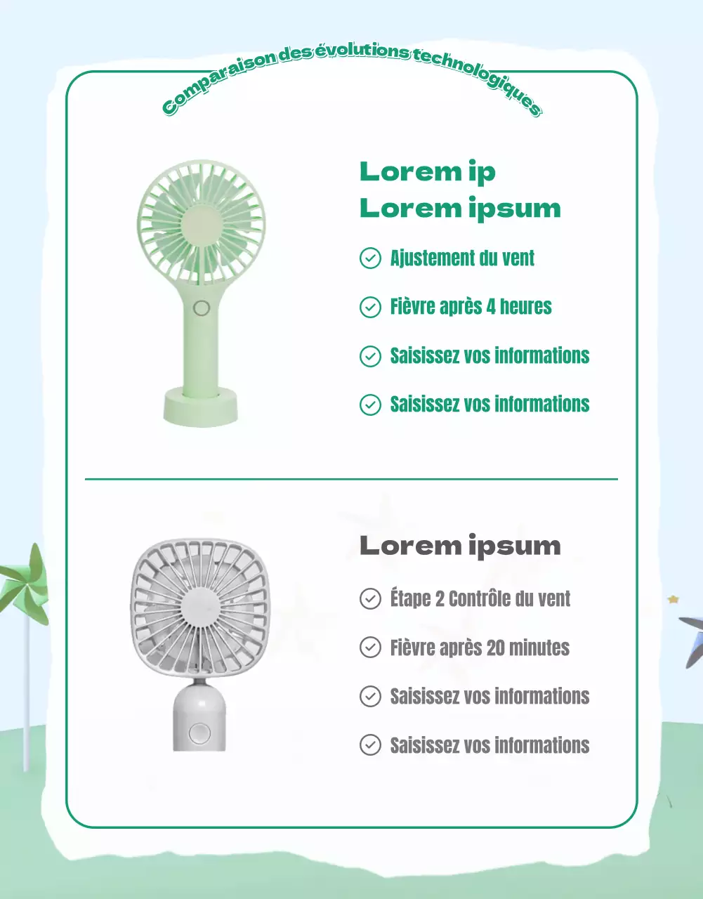 Comment utiliser le mini-ventilateur d'été vert-bleu pour plus de confort ?