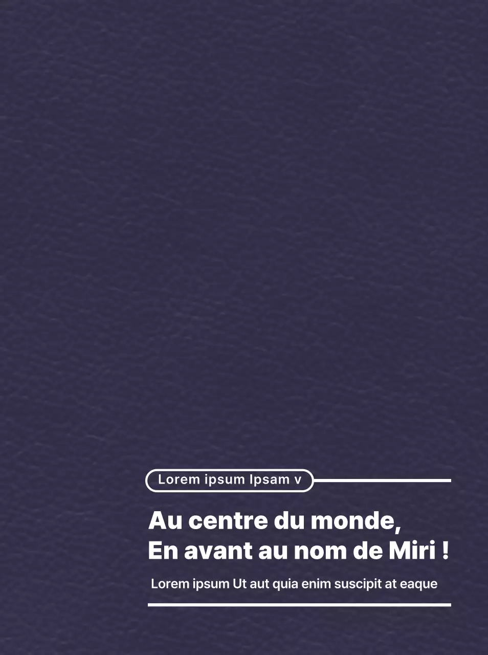 Mise en valeur du slogan de l'université grâce à un concept de mise en page simple