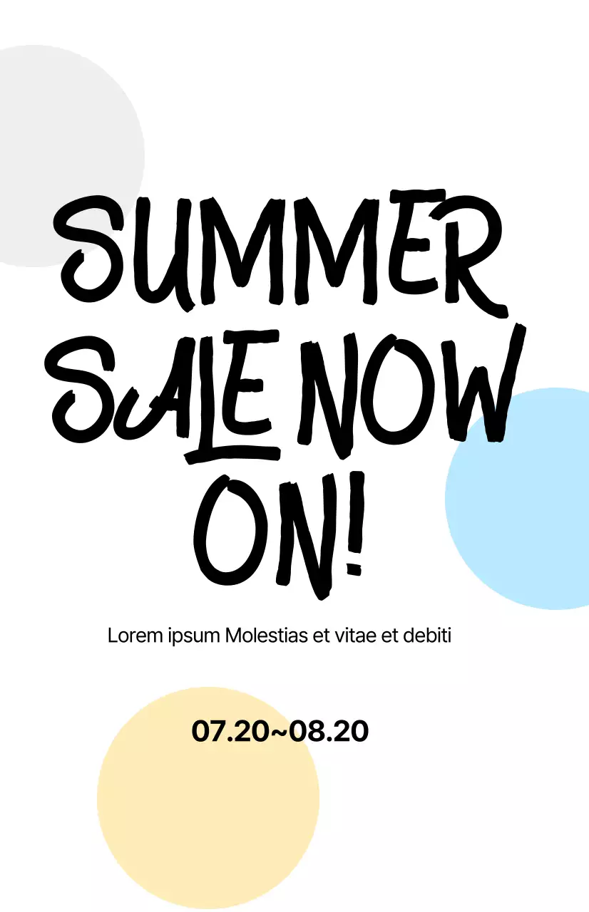 Werben Sie für Ihren Sommerschlussverkauf mit Kalligrafie auf weißem Hintergrund