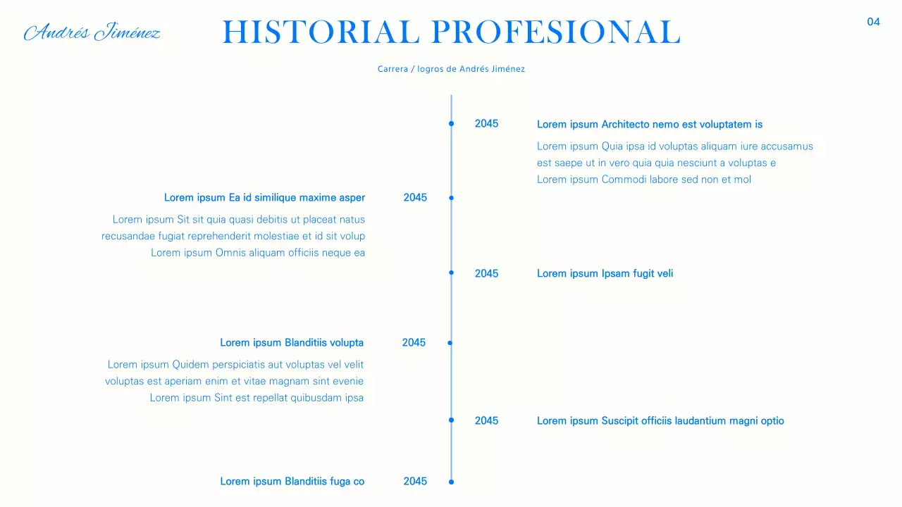 Moderno reportaje en azul, negro y blanco