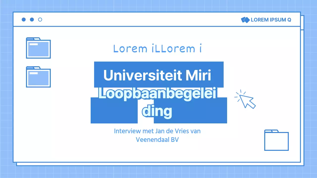 Lichtblauwe job mentoring presentatie