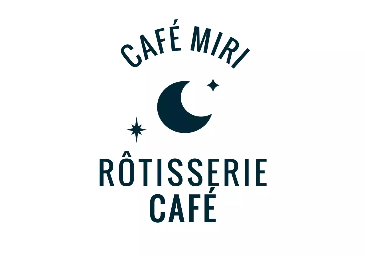 Logo d'un magasin de café blanc et propre