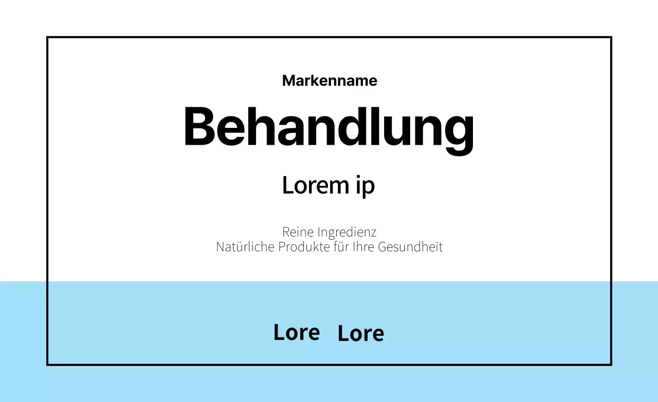 Aufkleber auf der Behandlungspackung