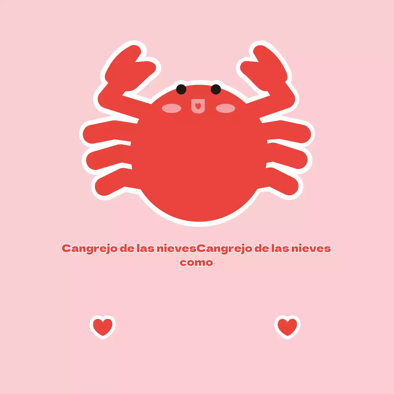 Marisco Cangrejo de las nieves