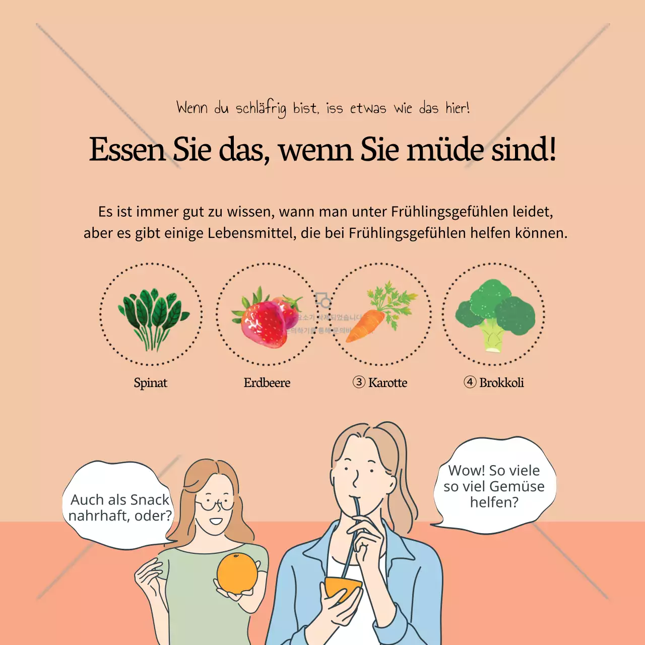 Aprikose und fleischfarbene Frühlingsgefühle CardNews