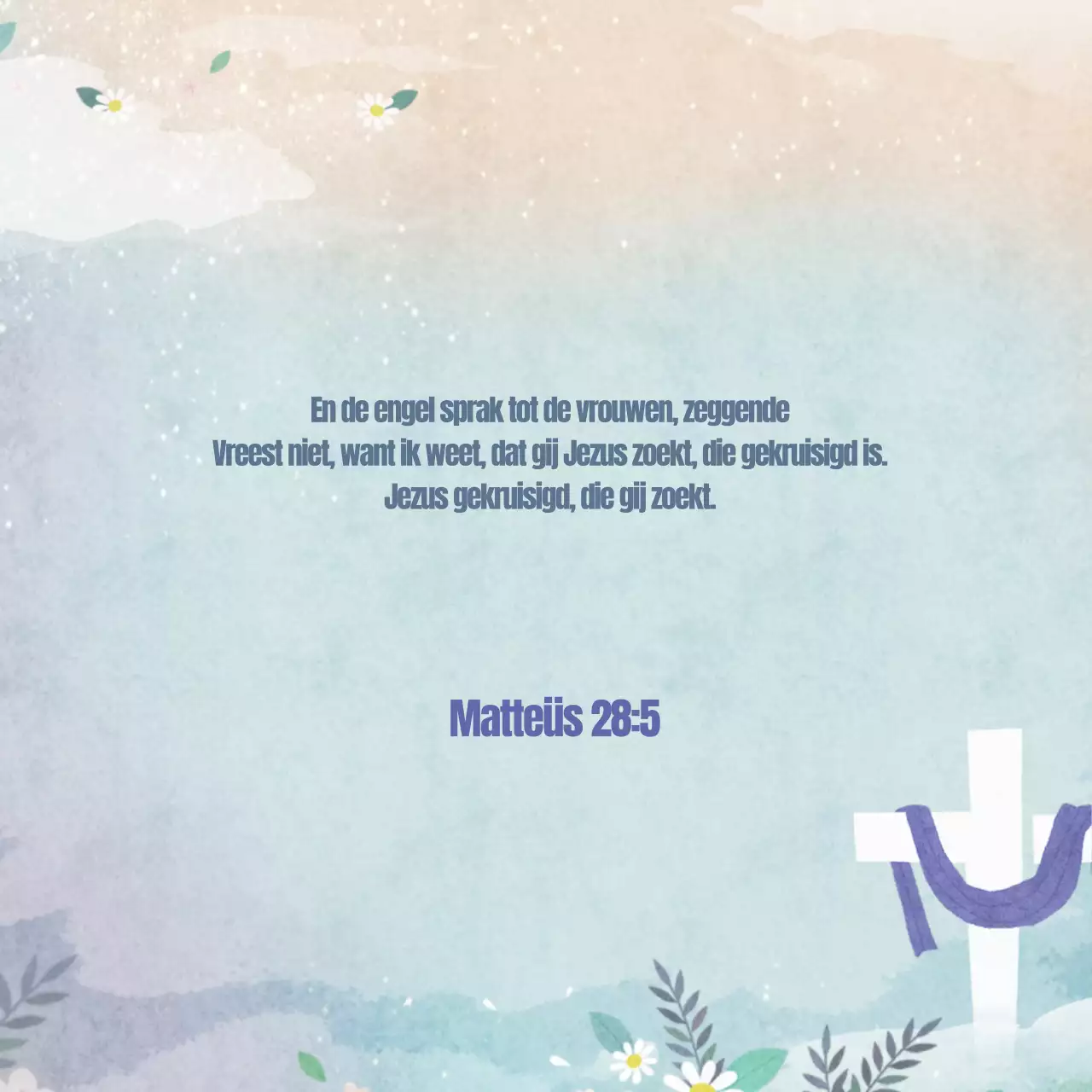 Ontwerp een wenskaart voor Pasen