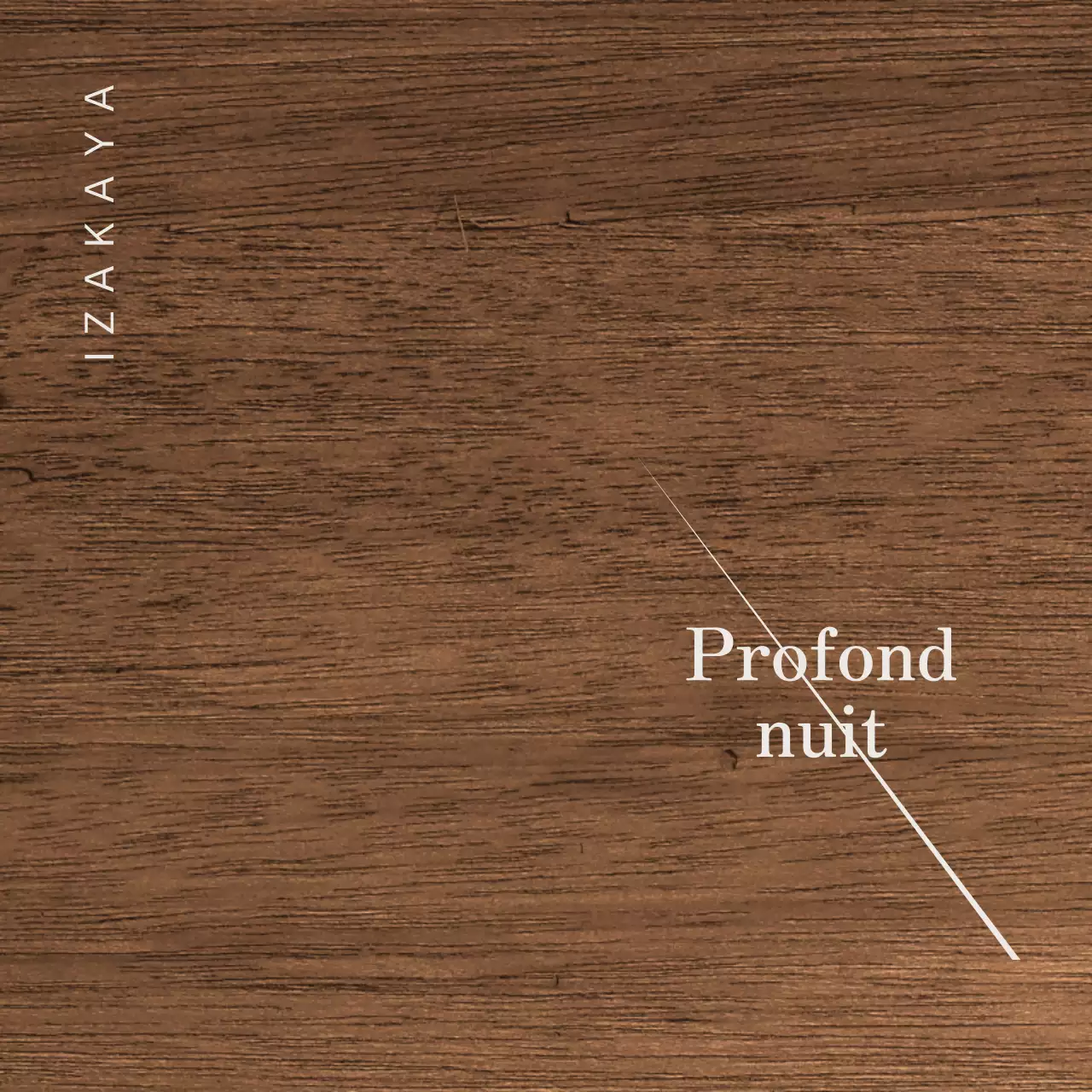 Design Izakaya avec kanji gris clair et lignes diagonales