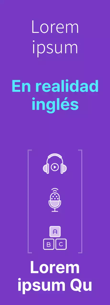 Academia Inglesa de Matemáticas en morado y azul claro