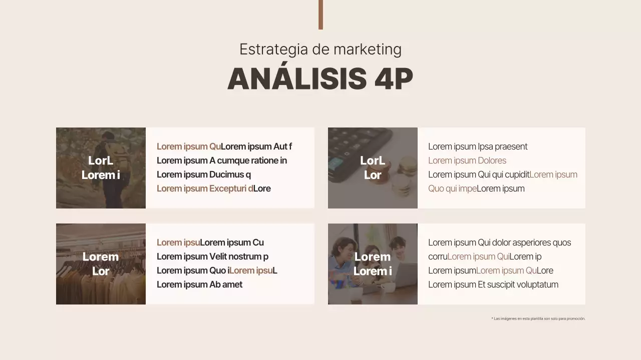 Marrón y sencillo para presentar casos prácticos