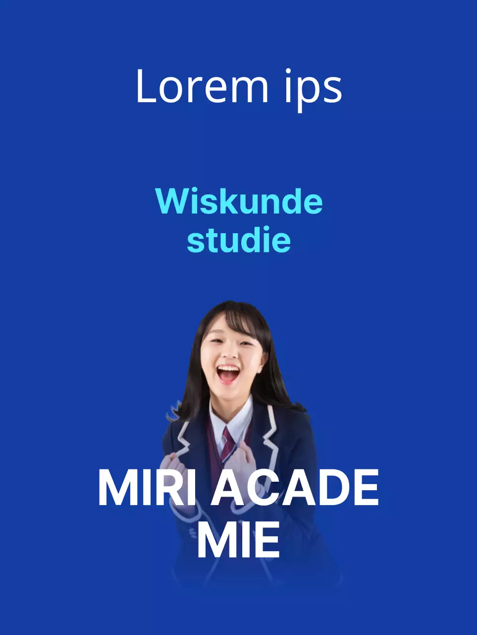 Eenvoudige schoolbanner in paars en blauw