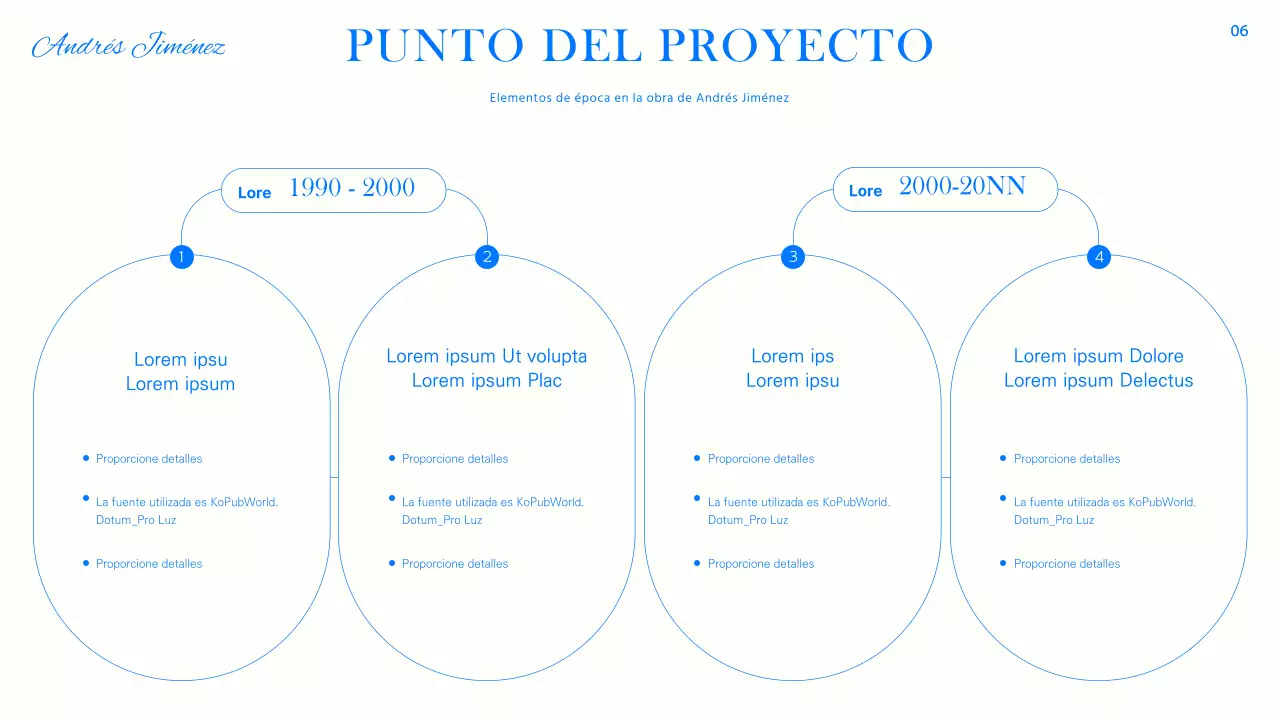 Moderno reportaje en azul, negro y blanco