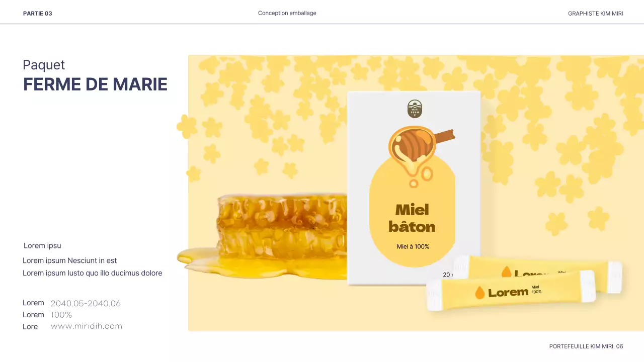 Présentation d'un portfolio pour les designers de White Navy Neat