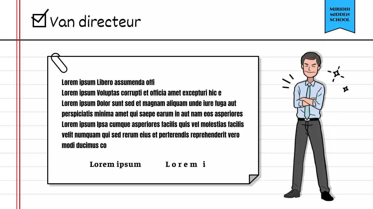 De uitslag van de studentenraadsverkiezing bekendmaken met een schattig geel schriftenboekconcept
