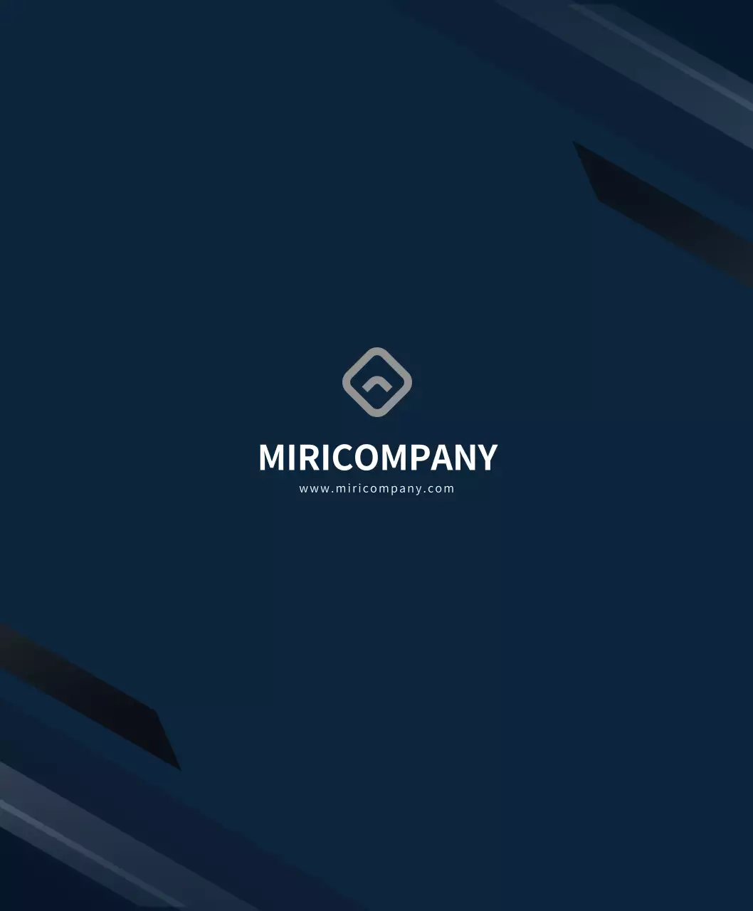 Conceito simples com um padrão geométrico azul-marinho e branco para um produto da empresa
