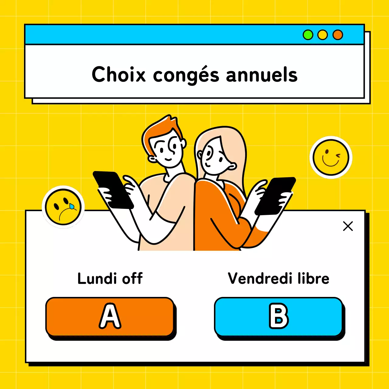 Un jeu d'équilibre sur le lieu de travail avec des touches de jaune et de bleu clair posté par