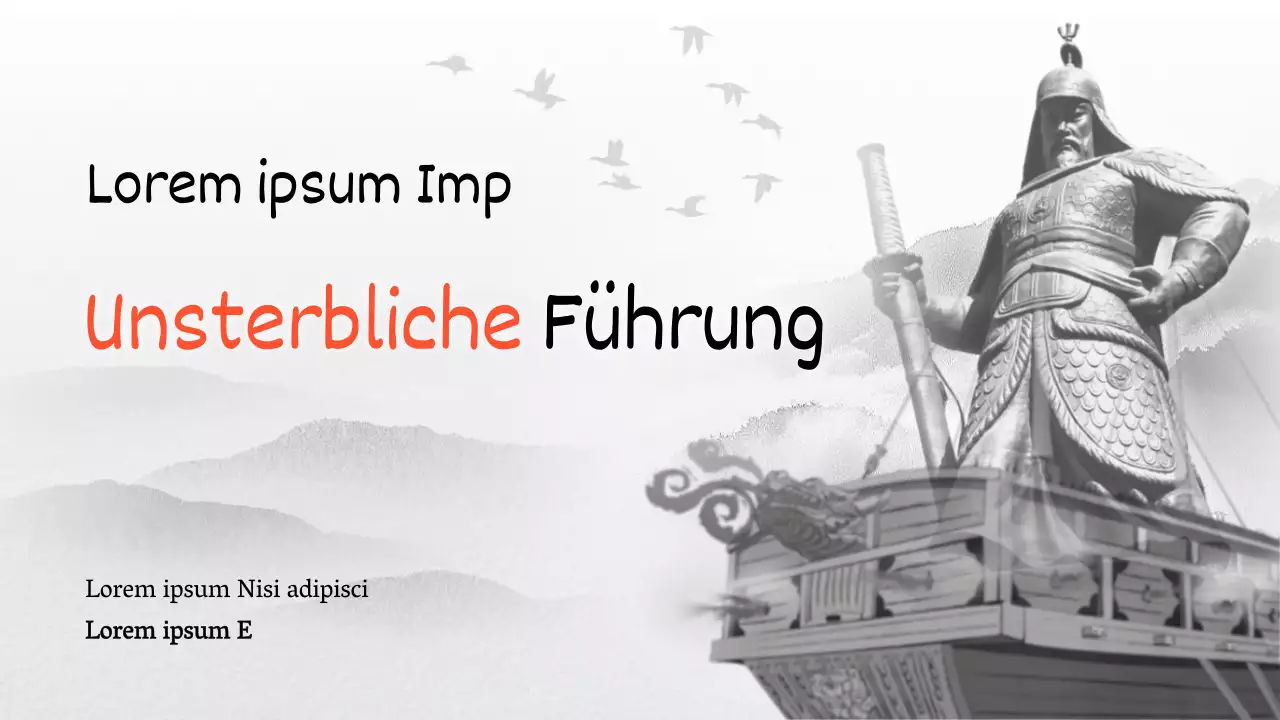 Schwarz-Weiß und Rot Klassisches Konzept Antike Tusche und Aquarell Präsentation Vorstellung der Großen des Aquarells