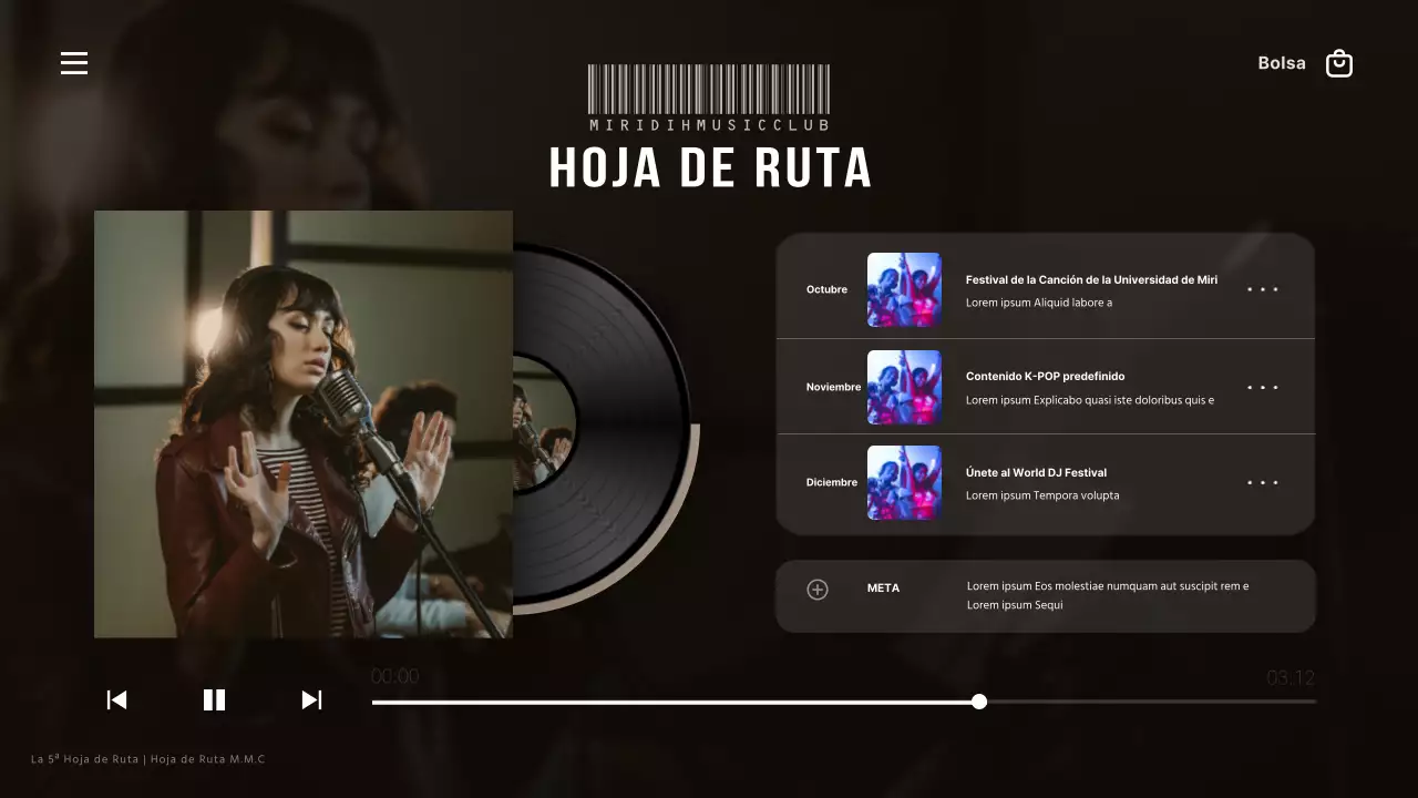 Explicación de los círculos negros y rojos de la música pop