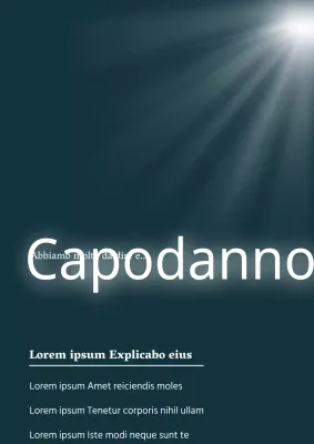 Semplice poster promozionale in bianco e nero per una festa aziendale