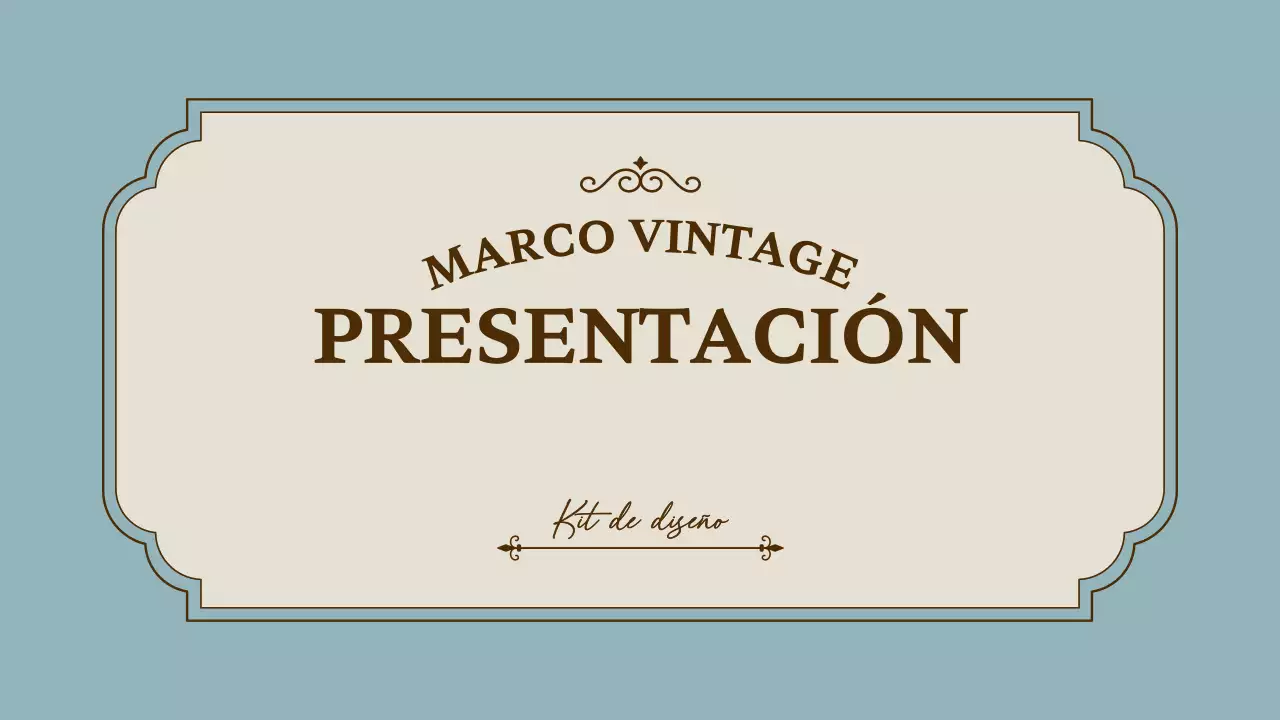 Kit de presentación de marco vintage en rosa y dorado