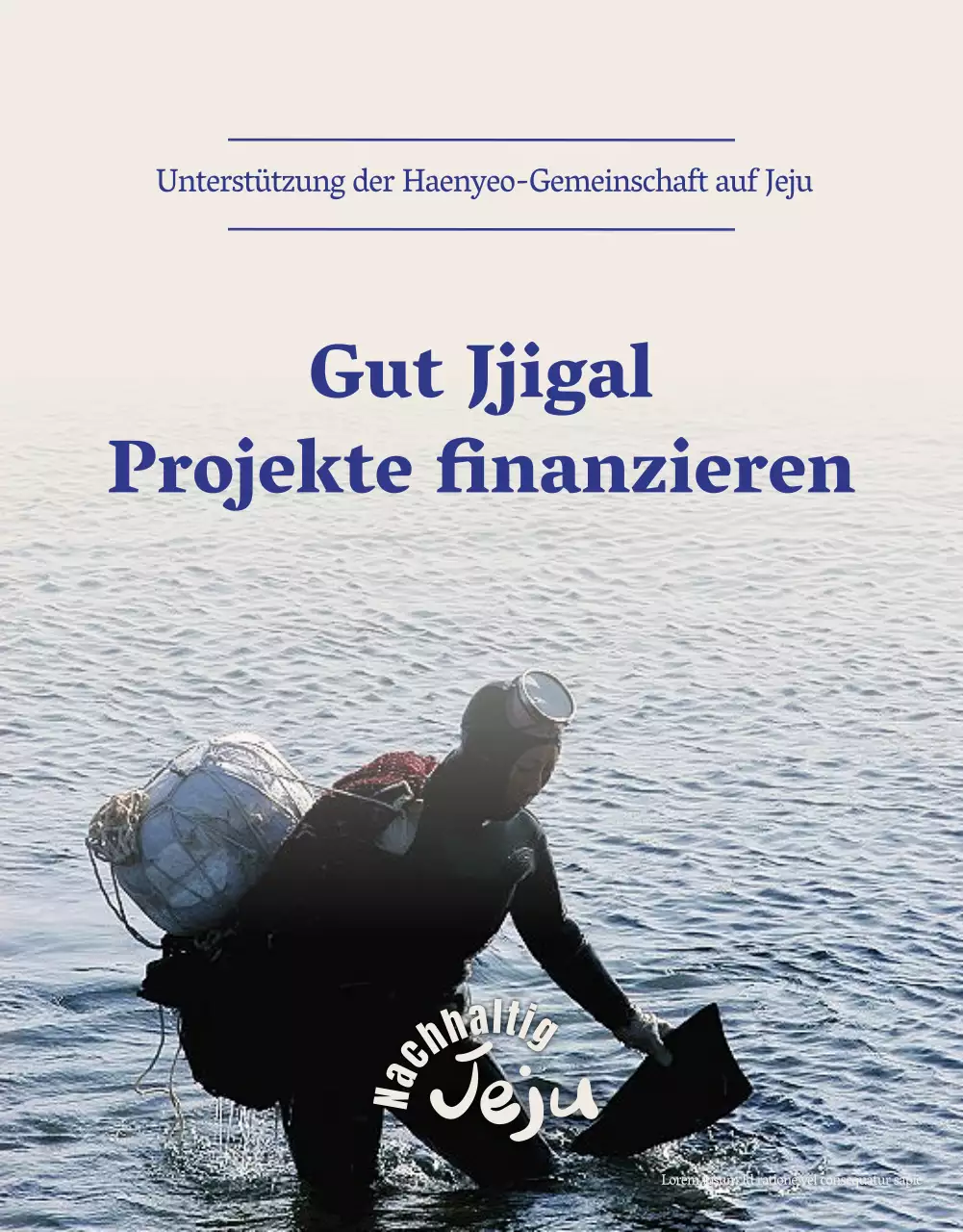 Dezente Essstäbchen-Finanzierung in Marineblau und Beige