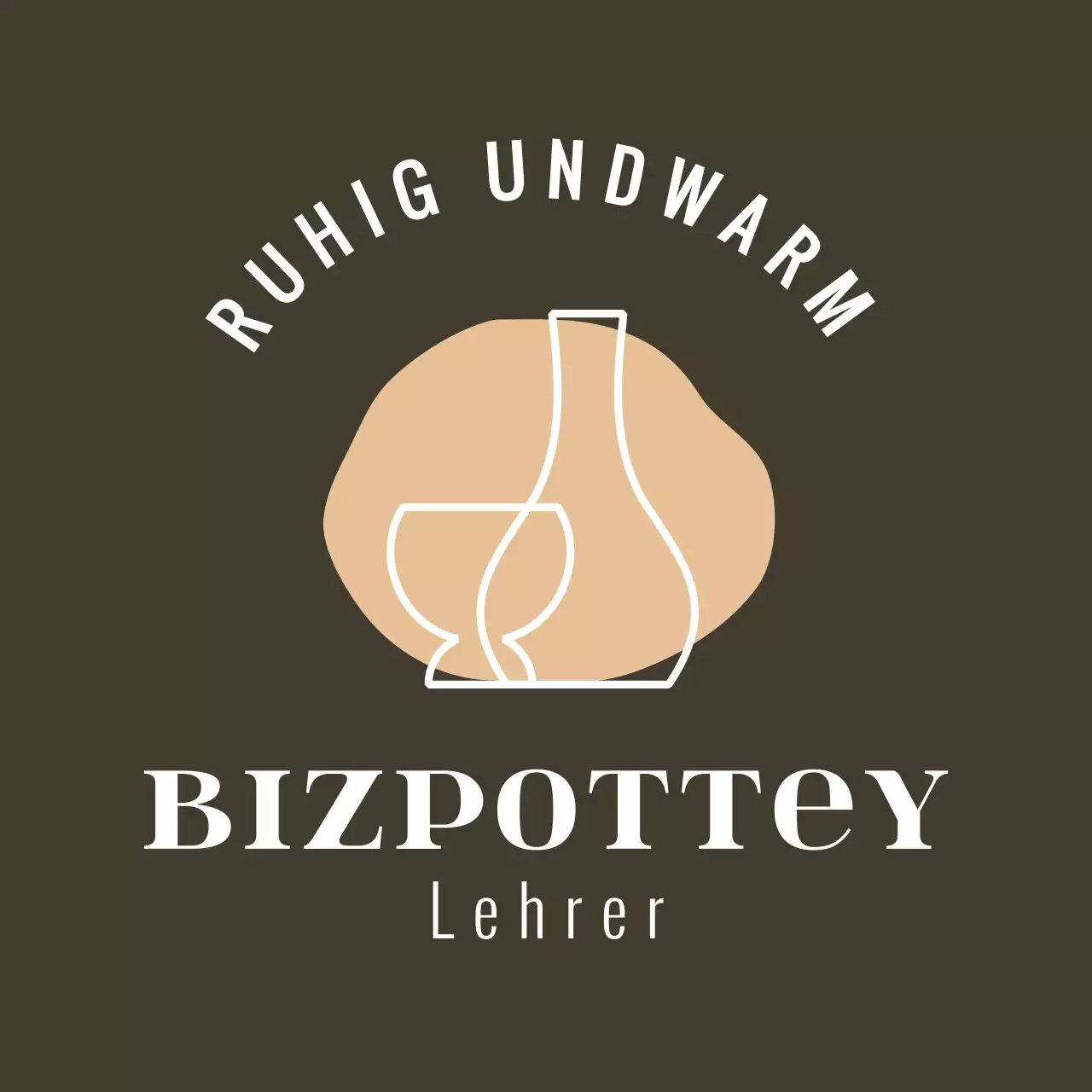 Töpferwerkstatt Logo Schürze Design mit Linie Illustration Töpferei