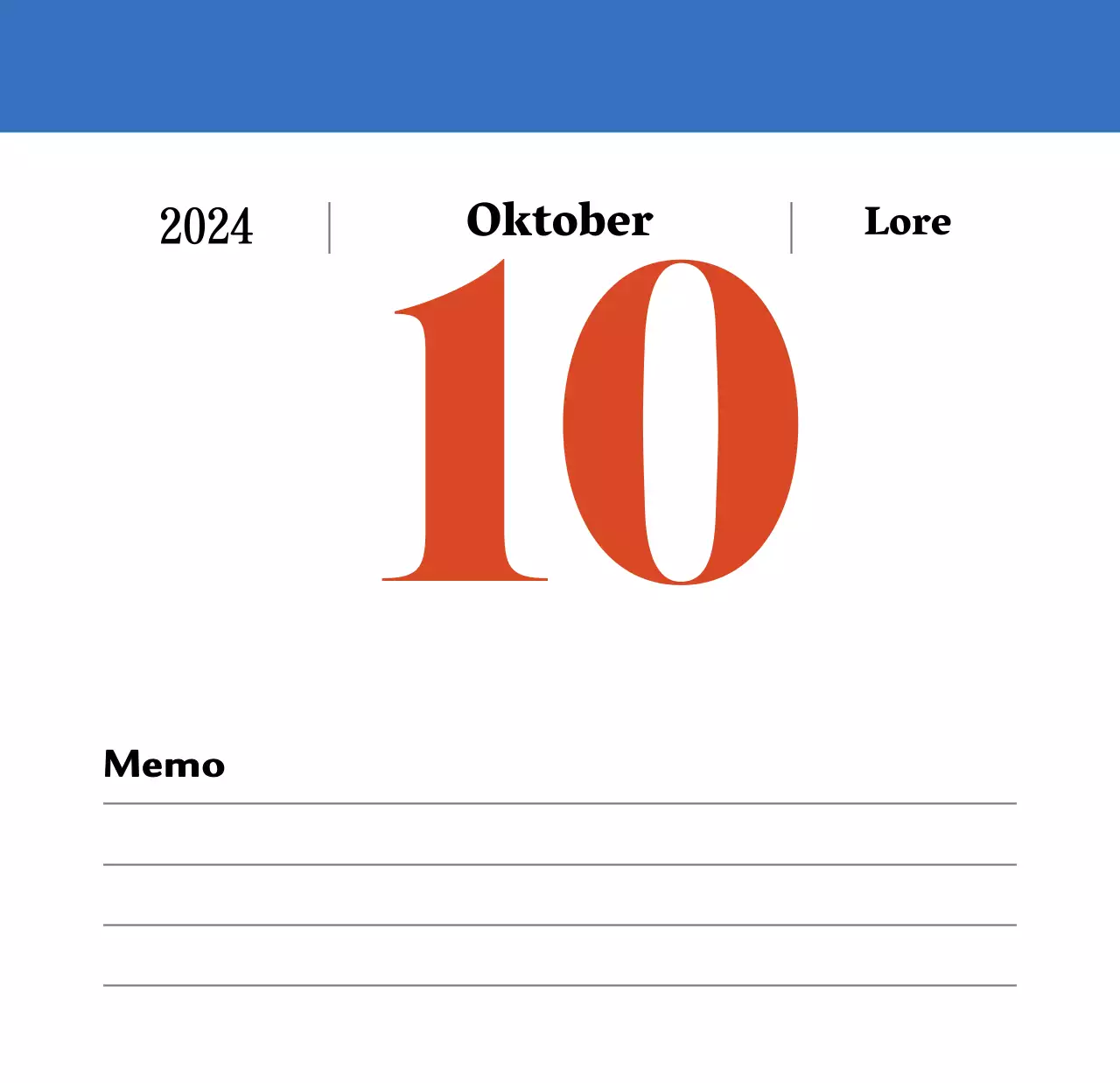 Retro-Konzept Nostalgie-Kalender in rot und blau