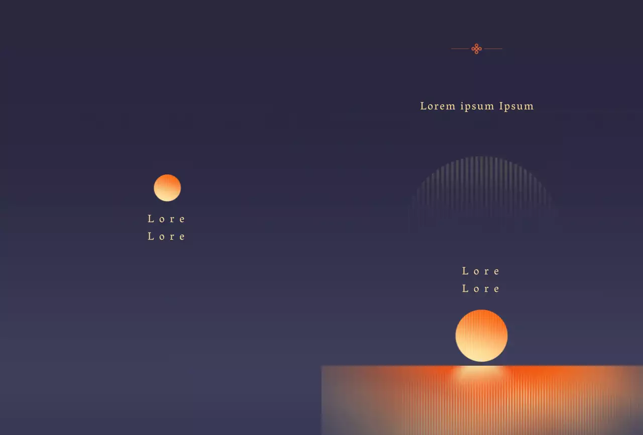 Ilustração calma do nascer do sol Cartão de boas-vindas de Ano Novo