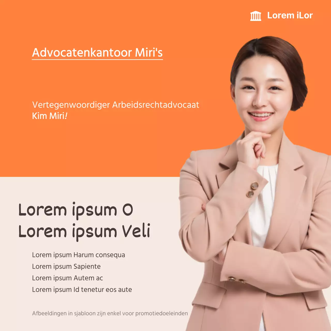 Beige-oranje kaart met juridisch adviesNieuws